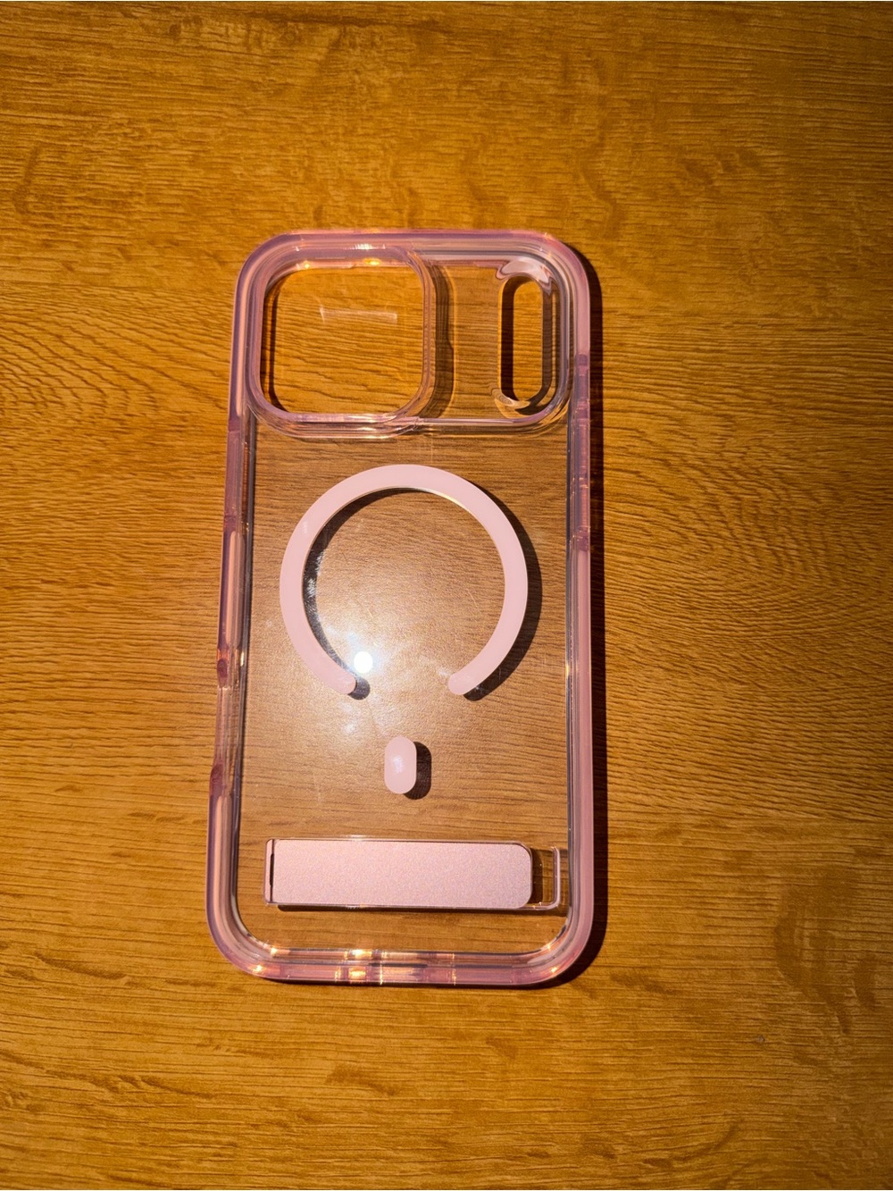 Zagg Pink Clear Ring-Stand Phone Case for iPhone 17 pro max